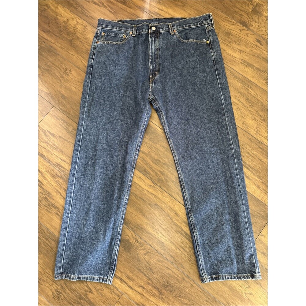 Levi’s Men’s 505 34x30 Straight Leg Blue Medium Wash Regular Fit Jeans